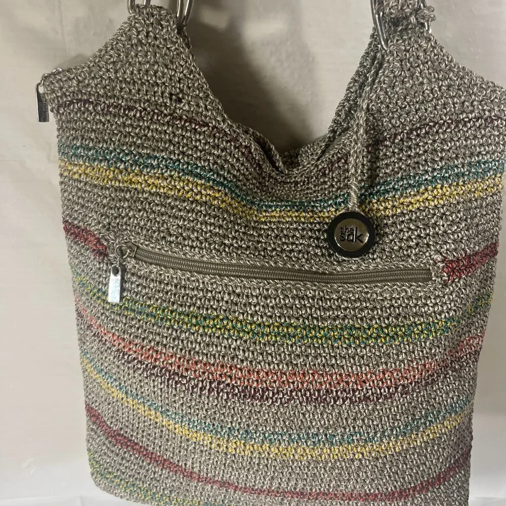 The SAK Striped BOHO Sack Shoulder Bag
